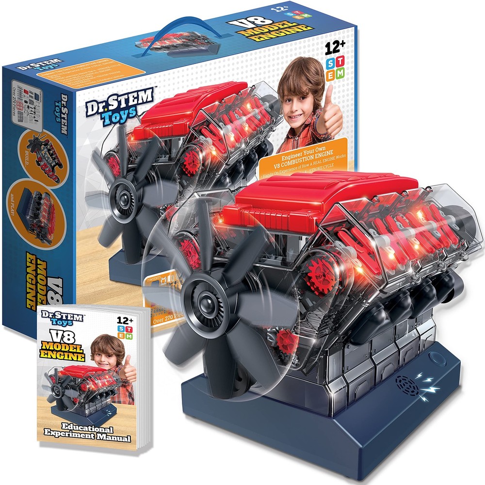 High-Performance V8 Model Engine Kit for DIY Builders