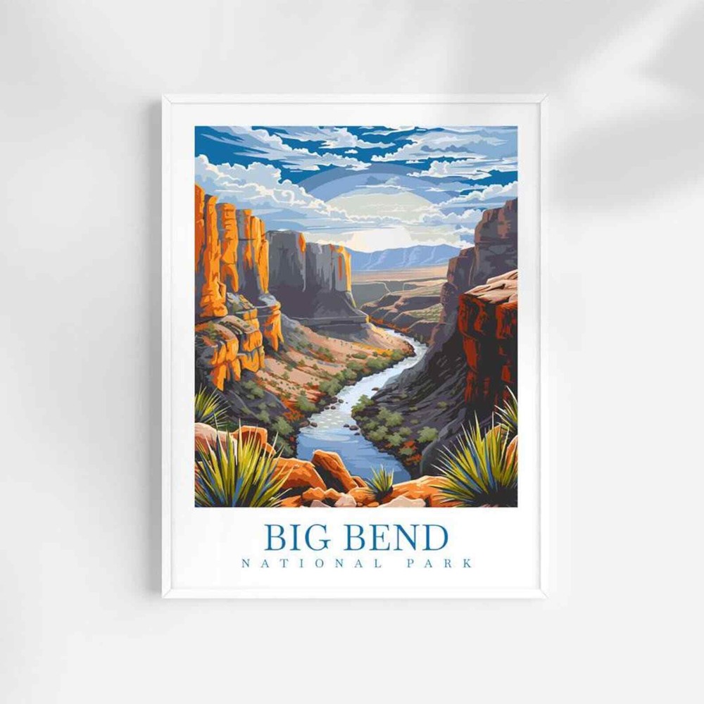 Big Bend National Park Travel Print Wall Art Texas Wall Hanging Home Dcor Big