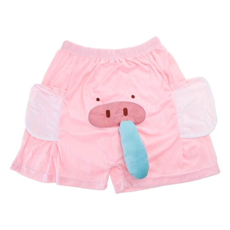 Funny Pig Shorts for Unisex Elastic Waist Shorts Summer Pajamas Shorts Homewear