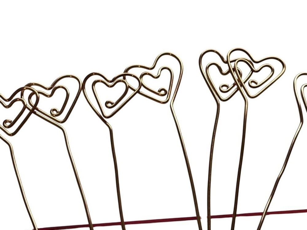 Heart Place Card Metal Wire 12