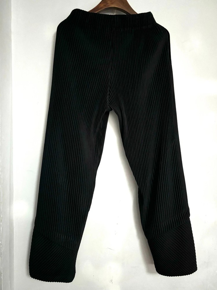 Homme Plisse ISSEY MIYAKE Straight Leg Black Pants Size XL