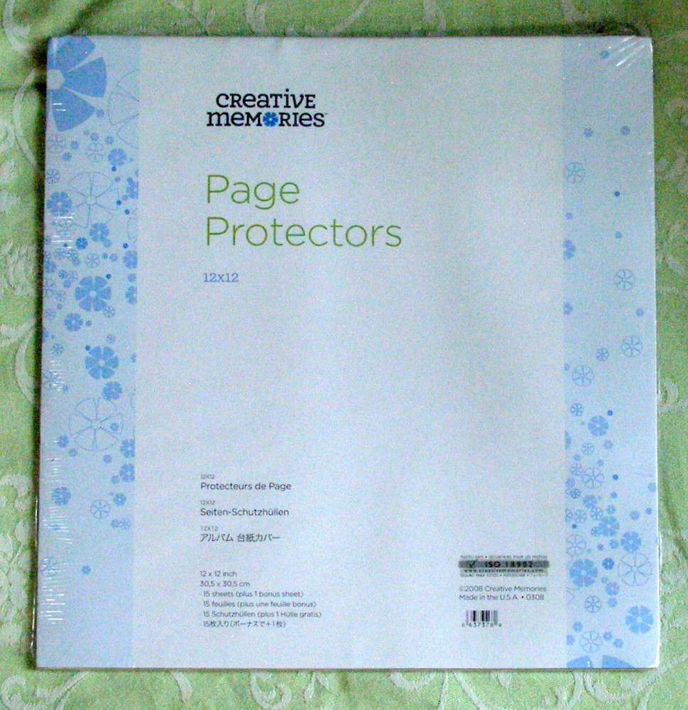 Creative Memories 12 X 12 Scrapbook Page Protectors TRUE size NEW