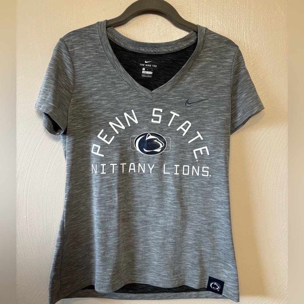 Nike Penn State Women's Shirt V Neck Top Nittany Lions University Dri-Fit Small