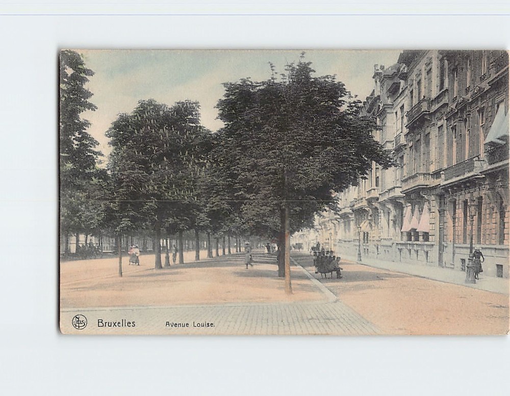 Postcard Avenue Louise Brussels Belgium