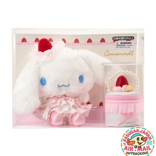 Sanrio Plush & Accessory Case Strawberry Whip Cake Cinnamoroll fm Japan