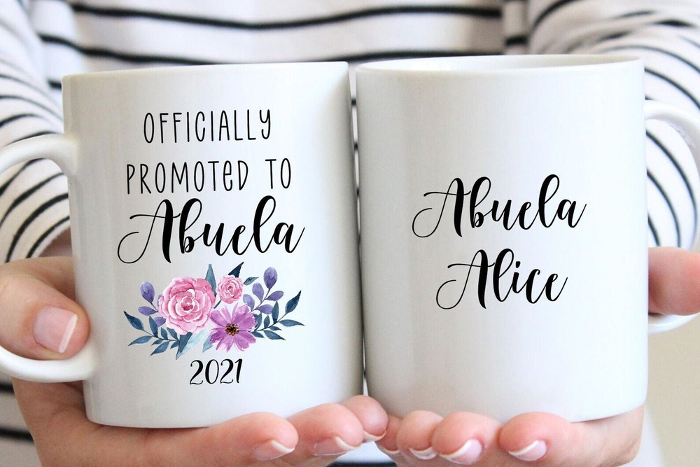 Personalized Abuela Gift New Abuela Mug Officially Promoted To Abuela Pregnancy-image