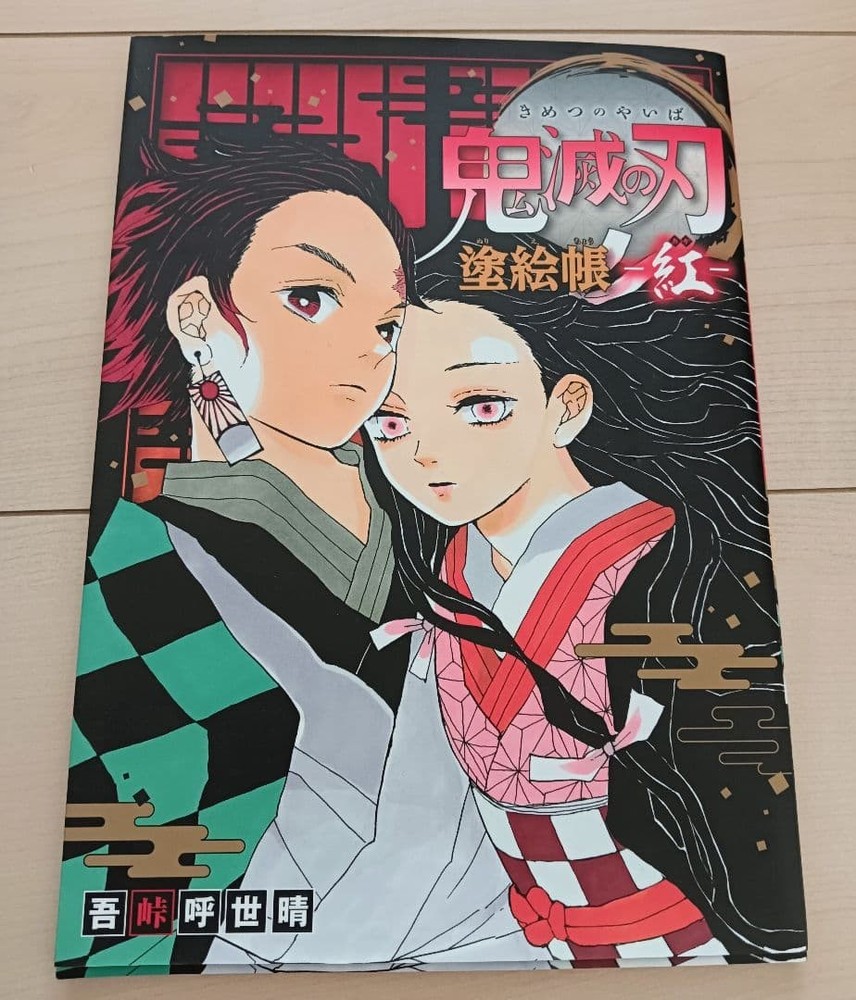 Demon Slayer Kimetsu no Yaiba Coloring Book Red Shueisha Character Art