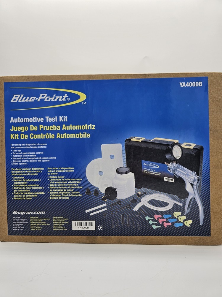 Blue Point YA4000B Automotive Auto Car Vacuum & Pressure Test Kit   NEW SEALED