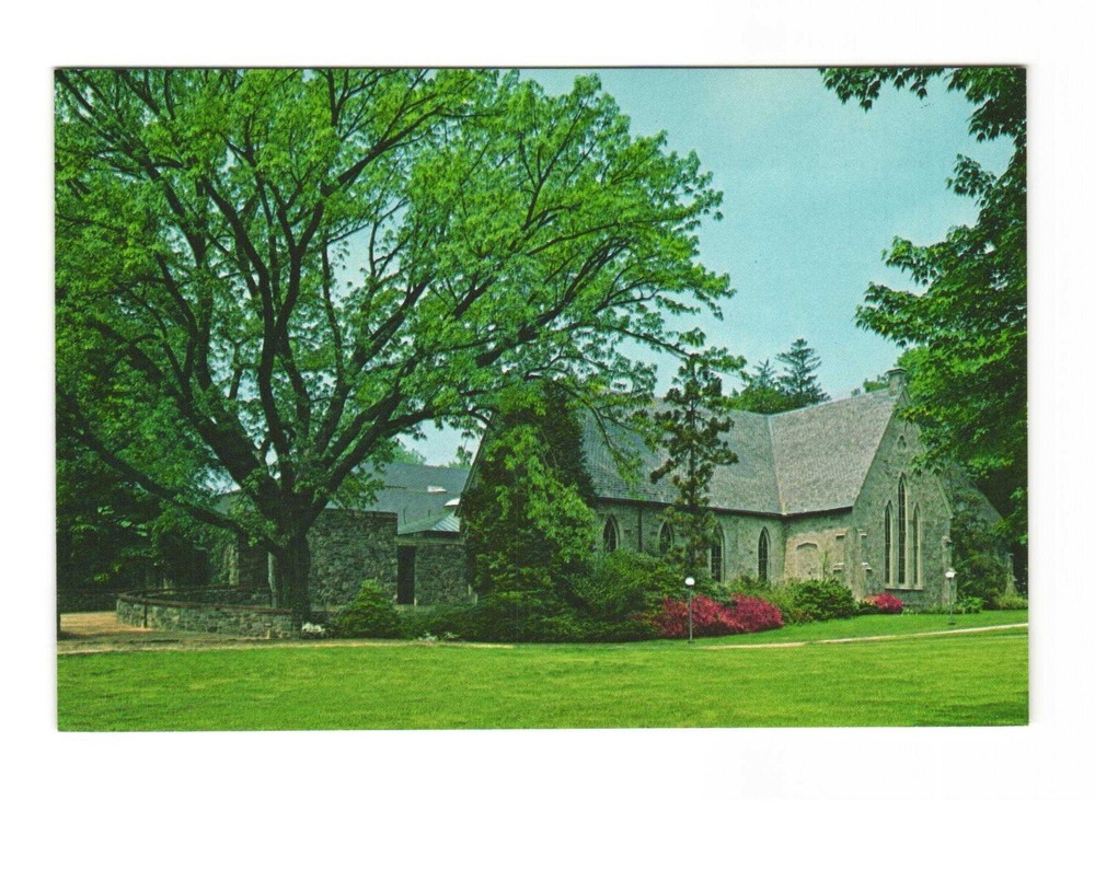 Haverford College Haverford PA VTG postcard UNP MAGILL Library
