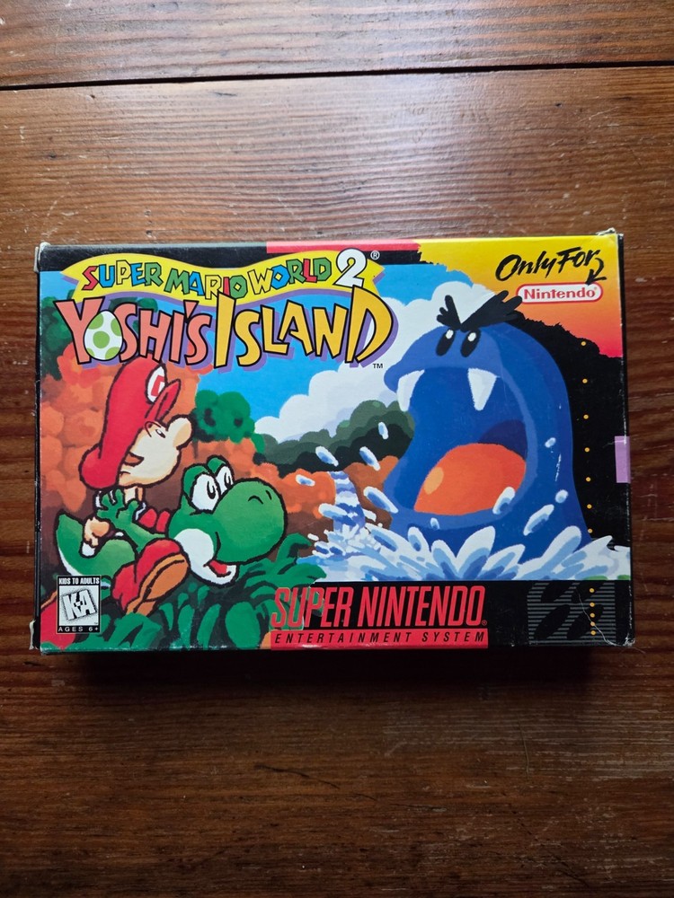 Super Nintendo (SNES 1995) Super Mario World 2 Yoshi's Island Mint W/Manual CIB