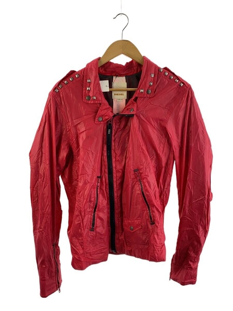 Diesel Nylon Double Riders Jacket/Studs/L/Nylon/Pink// 51801