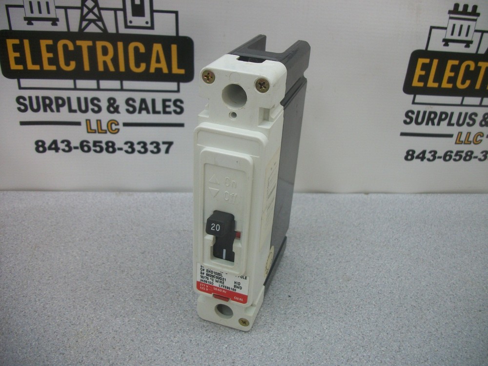 Cutler-Hammer Ehd Circuit Breaker Ehd1020L 20Amp 277Volt 1Pole Red