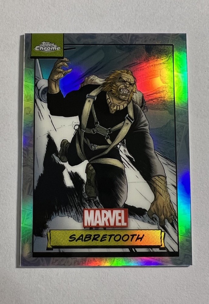 2024 Topps Chrome Marvel Sabretooth Refractor #25