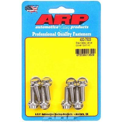 Arp 400-7503, Set of 8 Polished Stainless Steel S/S Valve Cover Bolt Kit 1/4In-