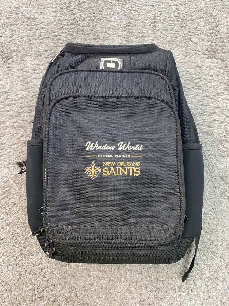 New Orleans Saints Ogio Epic Black Backpack for Laptop Travel Hiking School