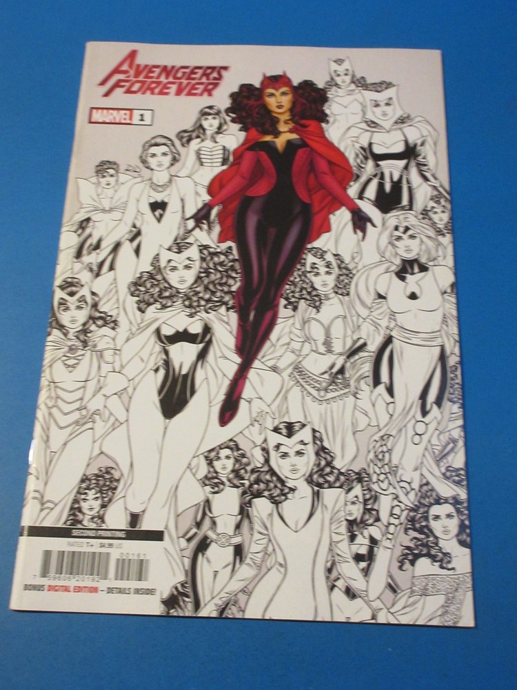 Avengers Forever #1 2nd print Rare 1:25 Dauterman Variant Scarlet Witch NM- Gem