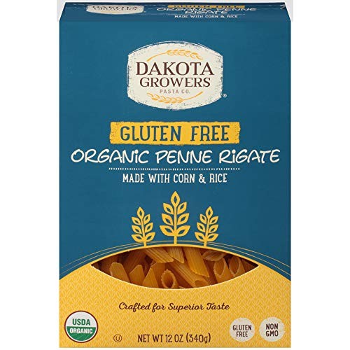 Dakota Growers Gluten Free Organic Penne Rigati Pasta, 12 Ounces - 12 per Case