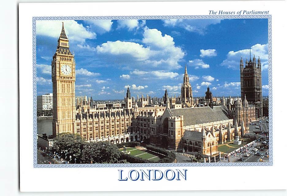 Postcard The Houses of Parliament London England
