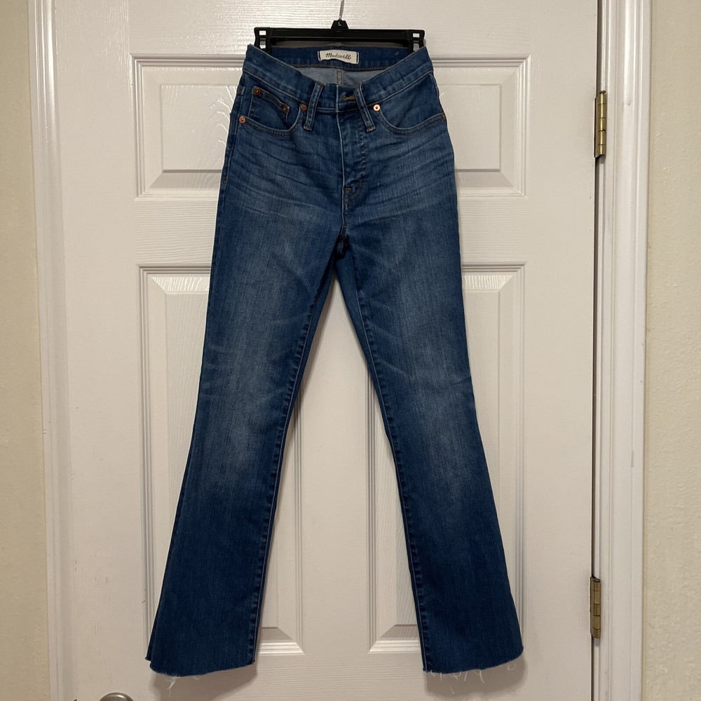 Womens Jean 23 Madewell Cali Demi Boot/Back Seam Edition Raw Hem High Rise K1887