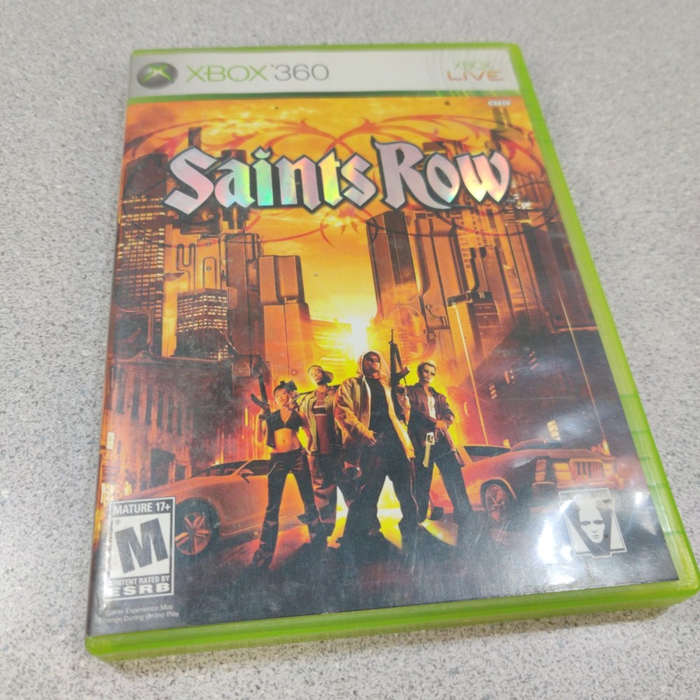 Saints Row (Microsoft Xbox 360, 2006) w/ Manual Complete NEEDS TO BE RESURFACED