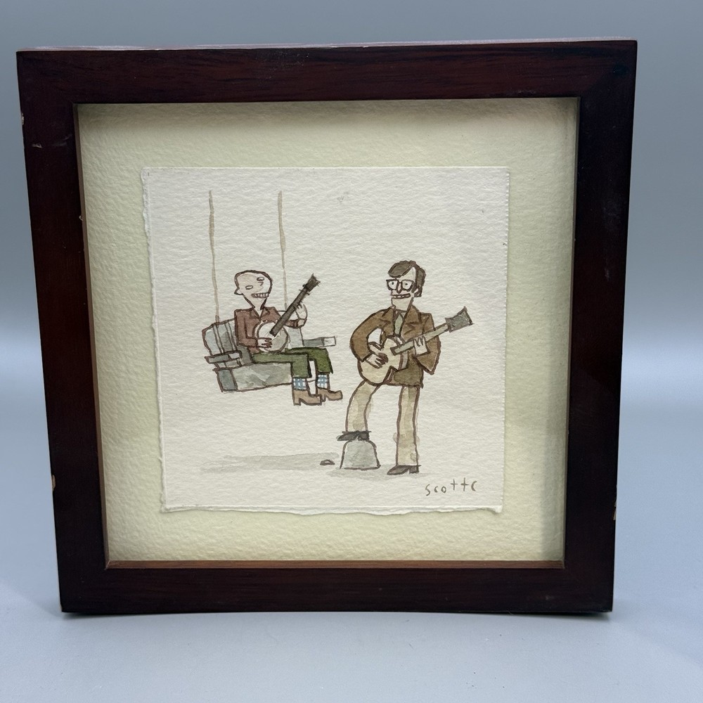 Scott C Campbell SIGNED ORIGINAL WATERCOLOR Showdowns Deliverence Gallery 1988