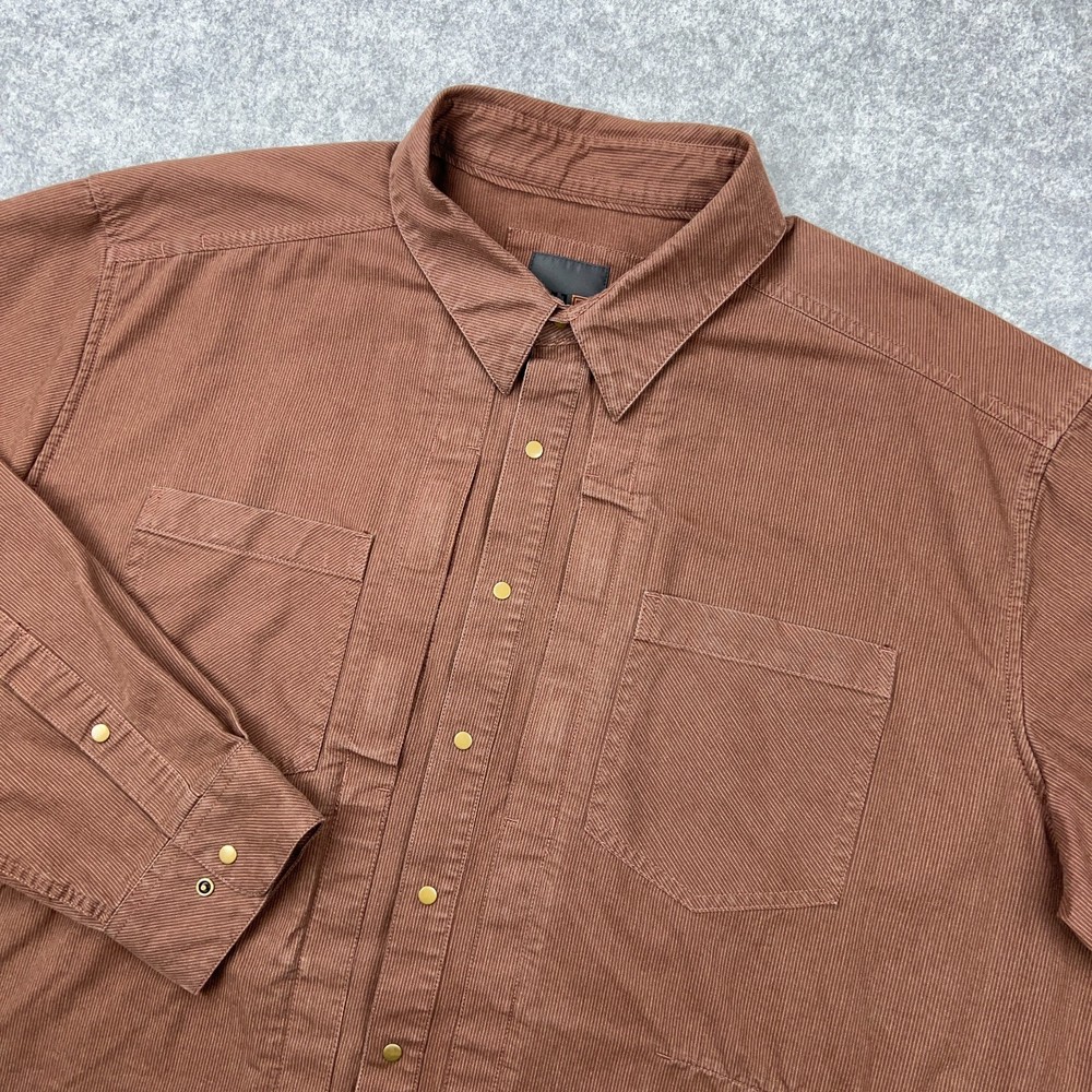 5.11 Tactical Shirt Mens 2XL Brown Covert Herringbone Snap Concealed Carry CCW