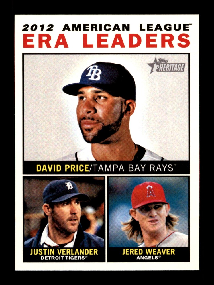 2013 Topps Heritage #2 (David Price / Justin Verlander / Jered Weaver)