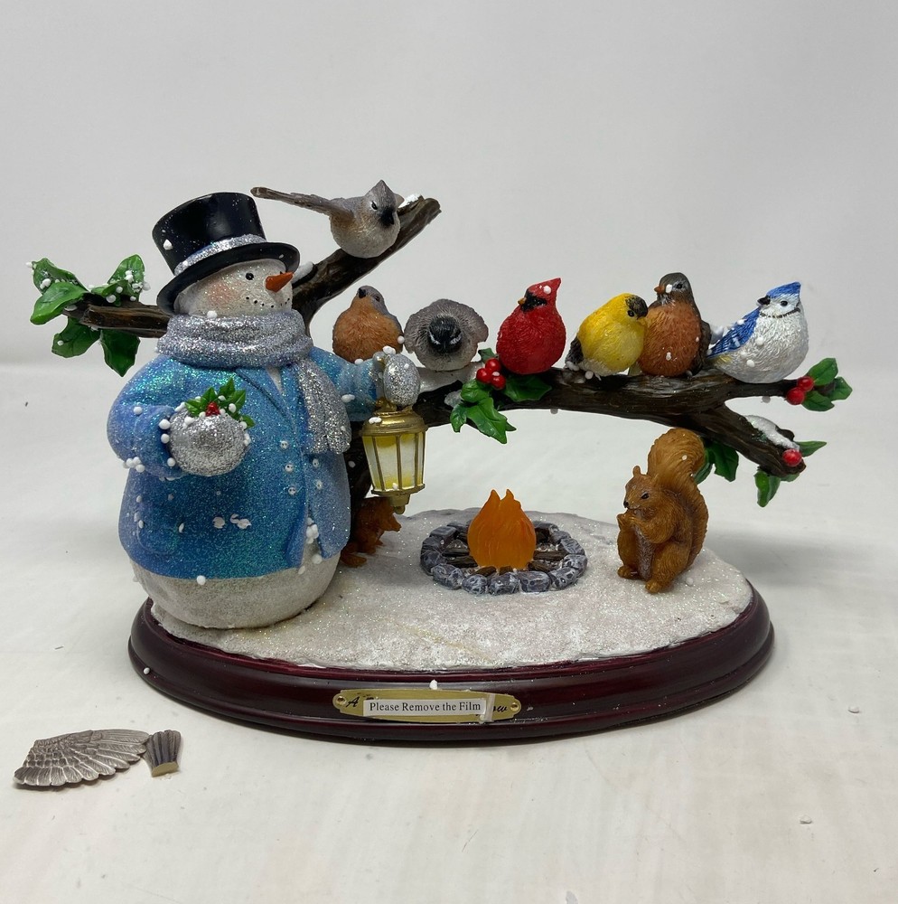 The Bradford Exchange Thomas Kinkade ‘A Warm Winter’s Glow’ Illuminated Snowman