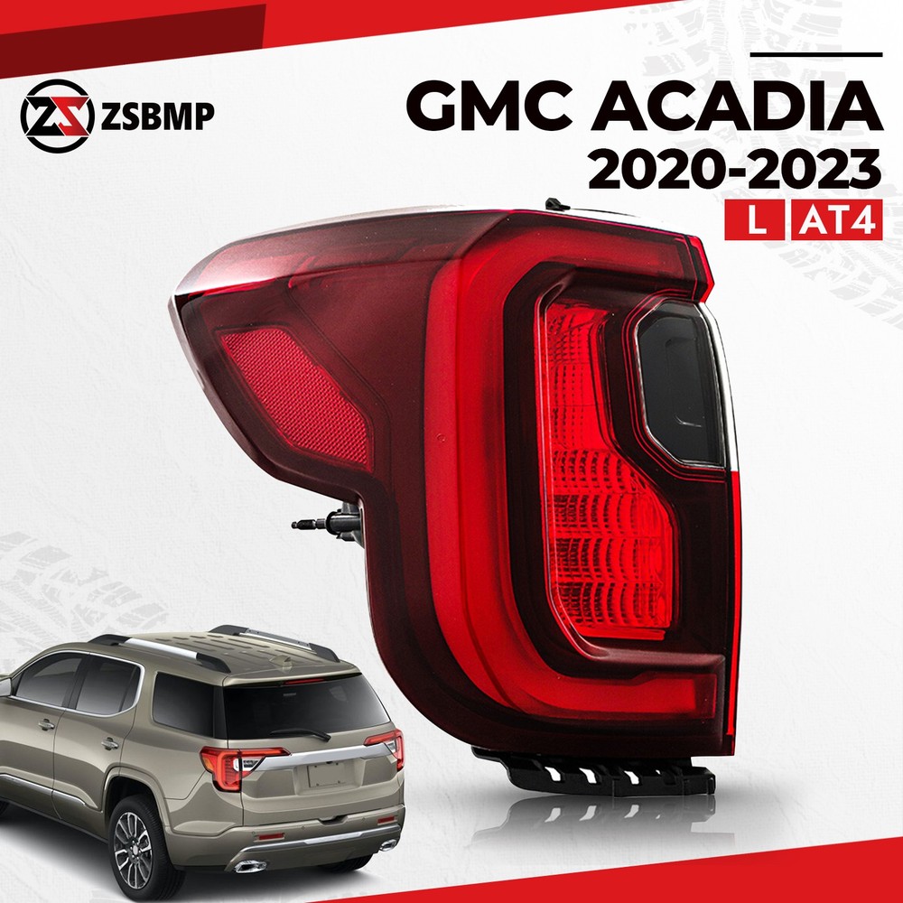 LED Tail Light For 2020-2023 GMC Acadia AT4 Rear Lamp w/Bulb Outer Left Driver