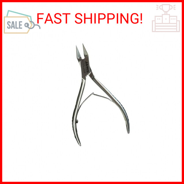 Precision Stainless Steel Toe Nail Clippers - Surgical Grade Double Action Jaws Podiatry Tool-image