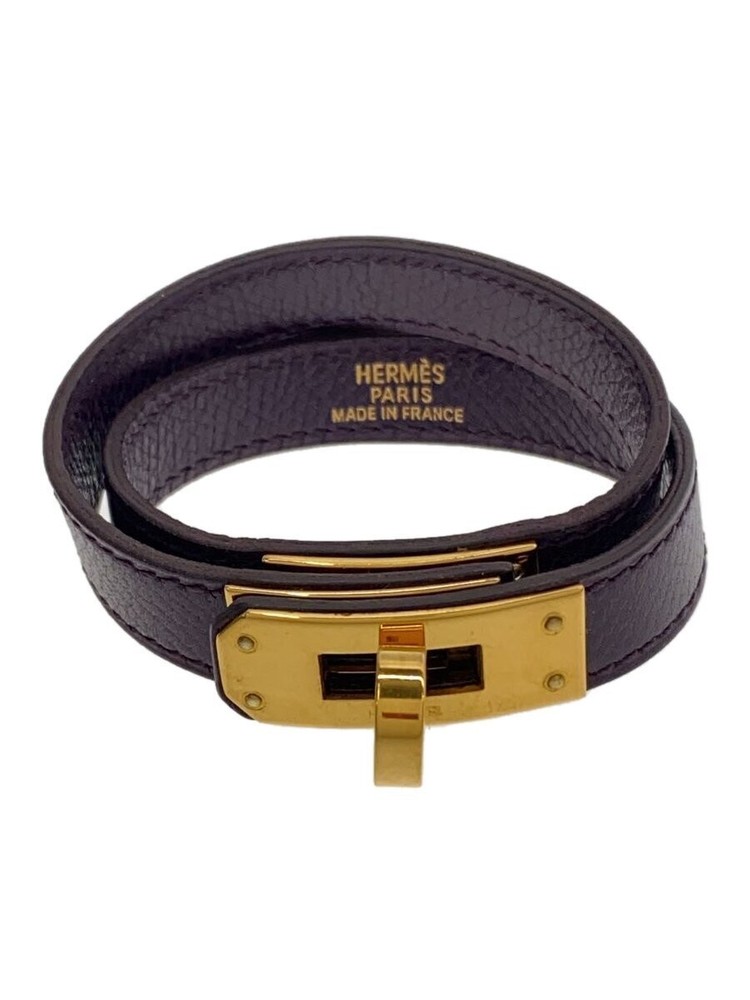 Hermes Bracelet/Leather/Nvy/Women'S 2722