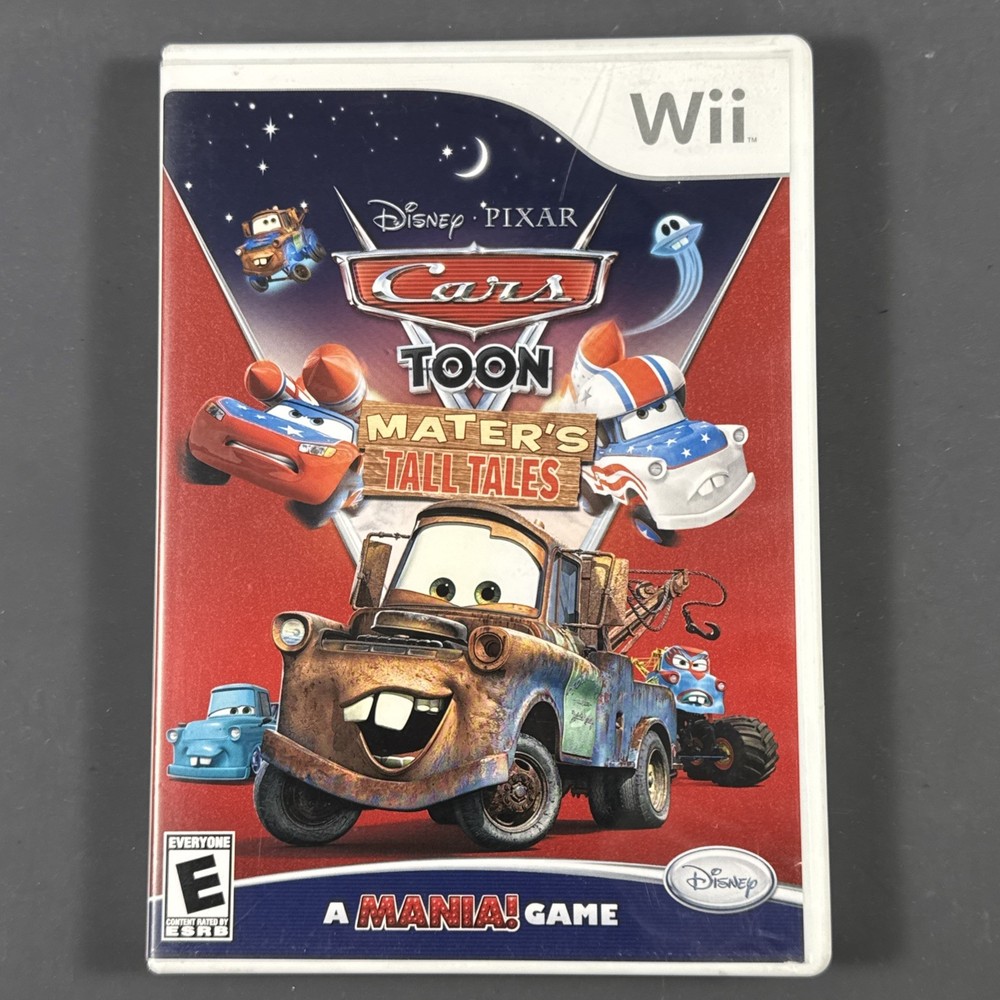 Cars Toon Mater's Tall Tales Disney PIXAR Nintendo Wii Complete CIB Tested