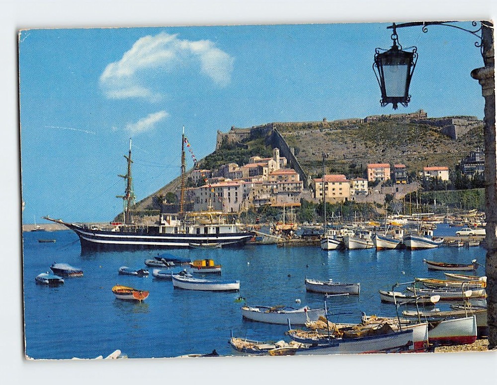 Postcard The Harbour Porto Ercole Tuscany Italy