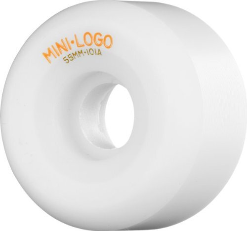 Mini Logo A-Cut 55mm 101a White Skateboard Wheels (Set of 4)