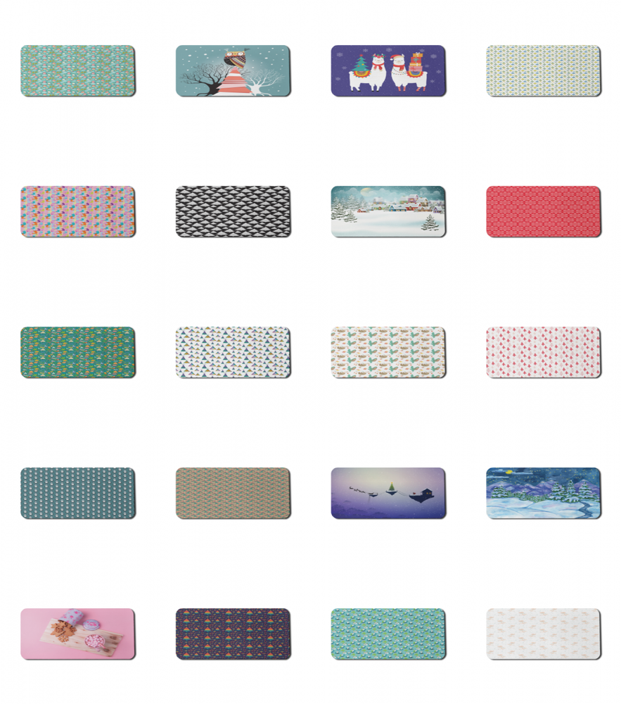 Ambesonne Christmas Rectangle Non-Slip Mousepad, 35