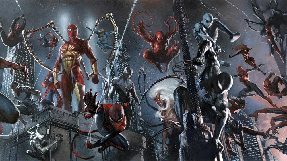 Spider-Man Alternate Marvel Metal Art Print Comics Poster 8in x 12in Lot Up