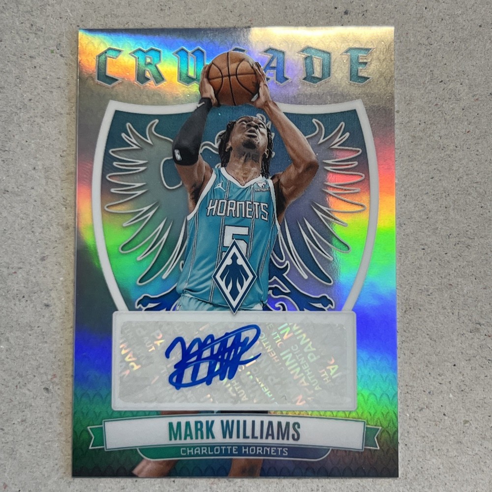2023-24 Panini Phoenix Crusade Mark Williams Auto Charlotte Hornets Basketball