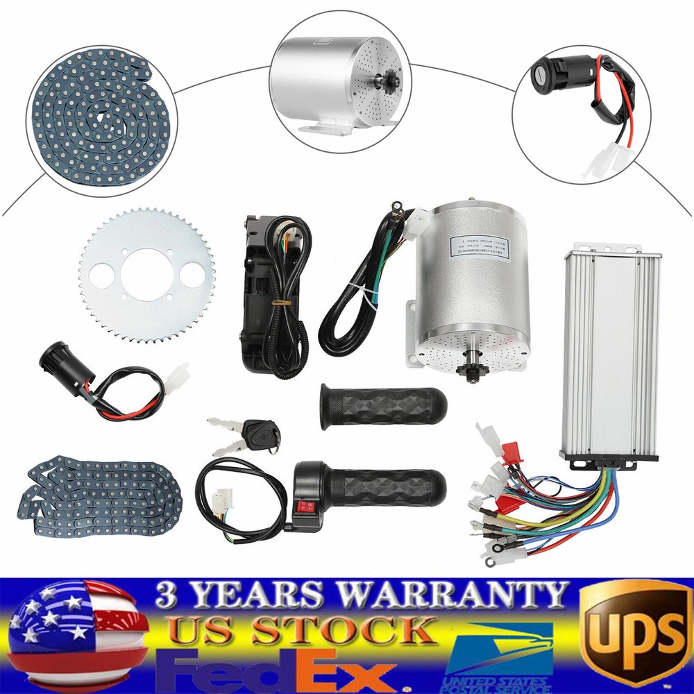 MX650 Brushless Motor Kit For Electric Bicycle E Bike Dirt Bike Razor 72V 3000W