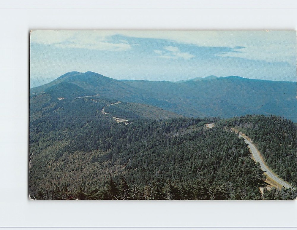 Postcard View South from Summit of Mt. Mitchell North Carolina USA