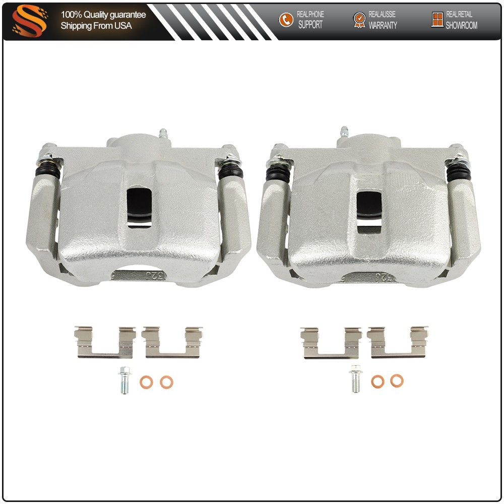 Front Pair For 2009-2020 Nissan Maxima V6 3.5L Brake Calipers w/ Bracket
