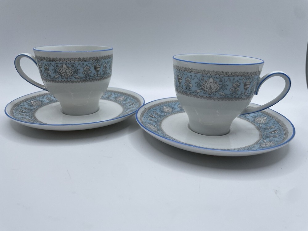 Set 2 Franconia Krautheim Pompeji Cup & Saucer Selb Bavaria Germany EUC