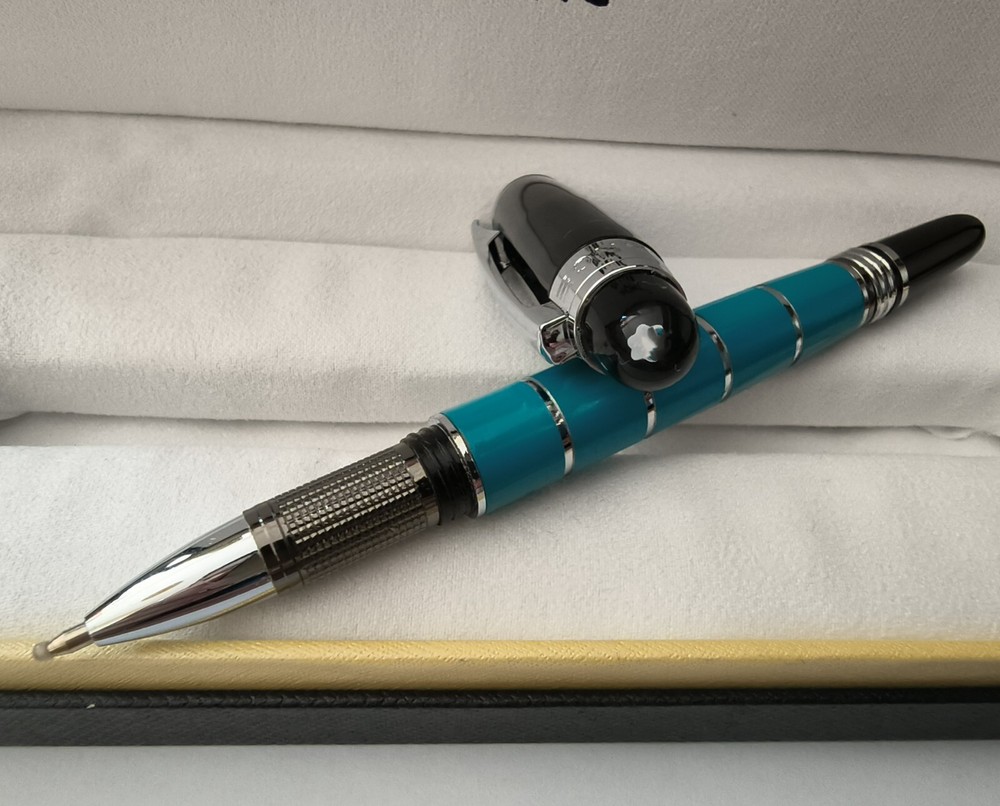 Deluxe Walker Series Light Blue Color Rollerball Pen No Box #1