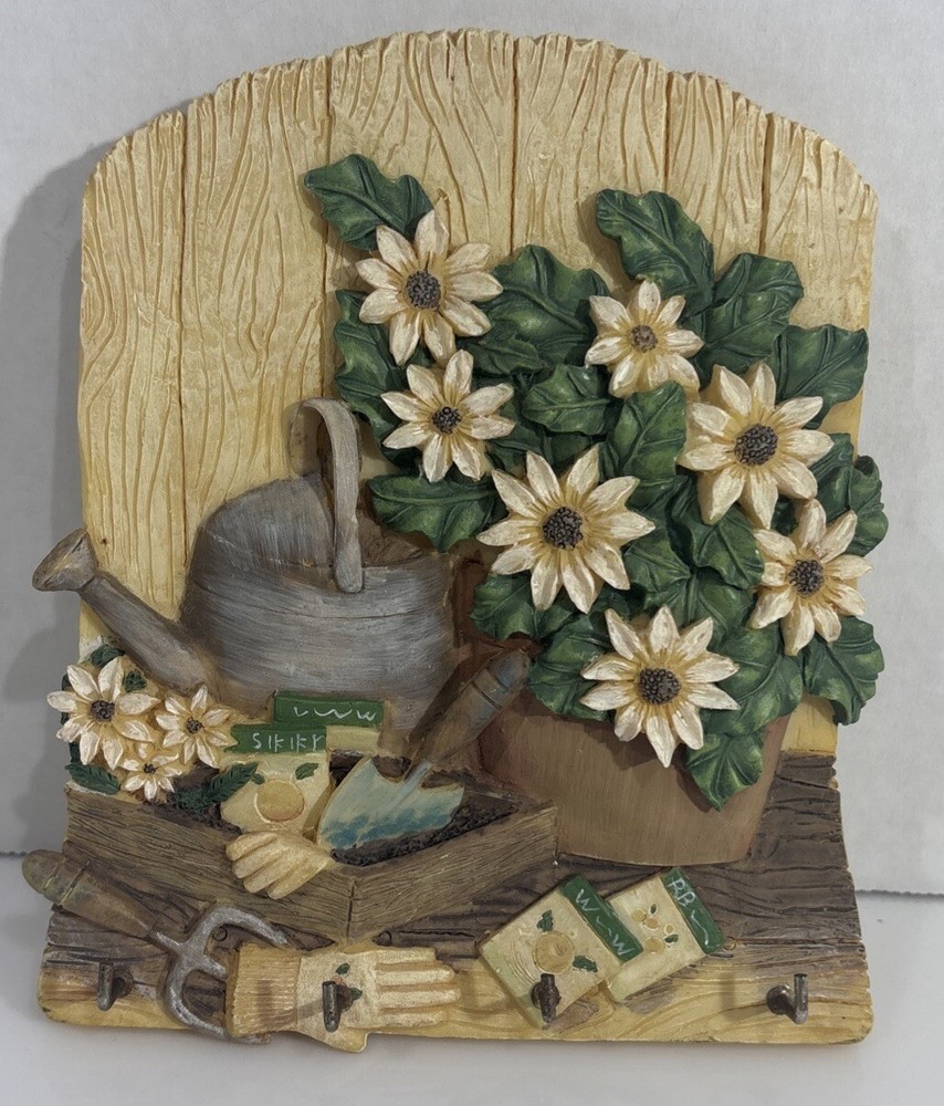 Botanical Garden Flower 3-D Wall Key Holder