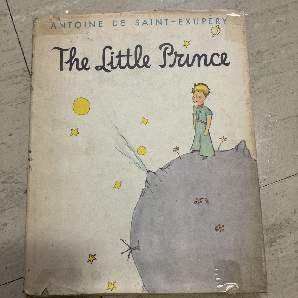 THE LITTLE PRINCE Hardcover + DJ by Antoine De Saint-Exupery 1943 First Edition