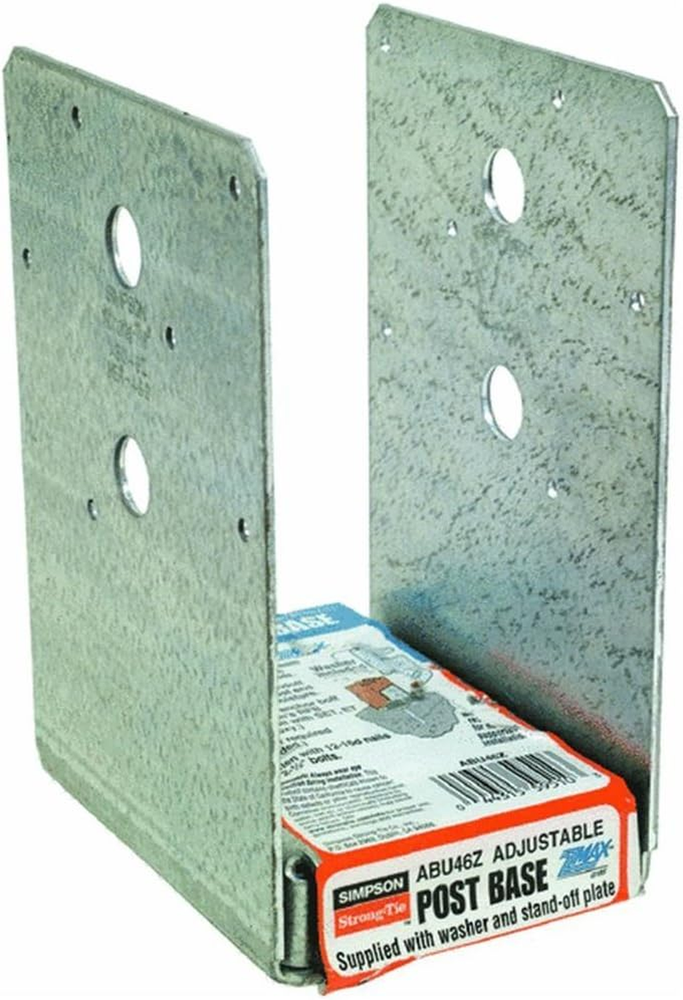 ABU46Z ABU ZMAX Galvanized Adjustable Standoff Post Base for 4X6 (Pack of 10)