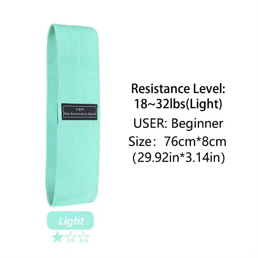 Elastic Fabric Resistance Hip Booty Bands for Glute Thigh Workout and Squat Exercises
