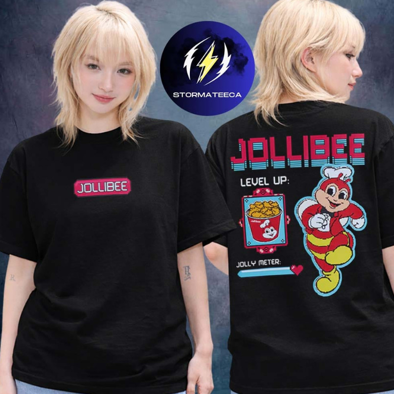 Jollibee Merch Shop Level Up Two Sided Unisex T-Shirt