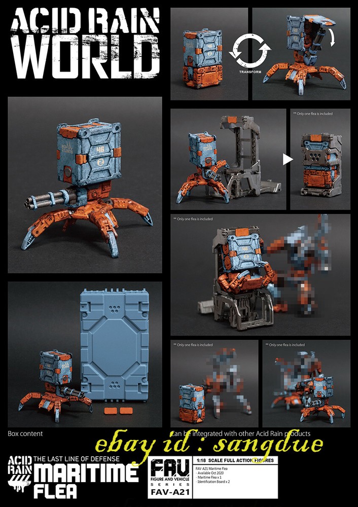 Acid Rain World 1/18 FAV-A21 THE LAST LINE OF DEFENSE Maritime Flea in stock-image