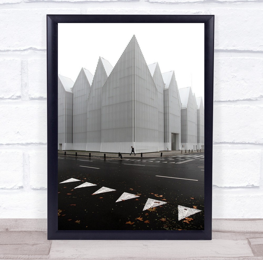 Architecture Building Philharmonic Modern Street Untitled Wall Art Print