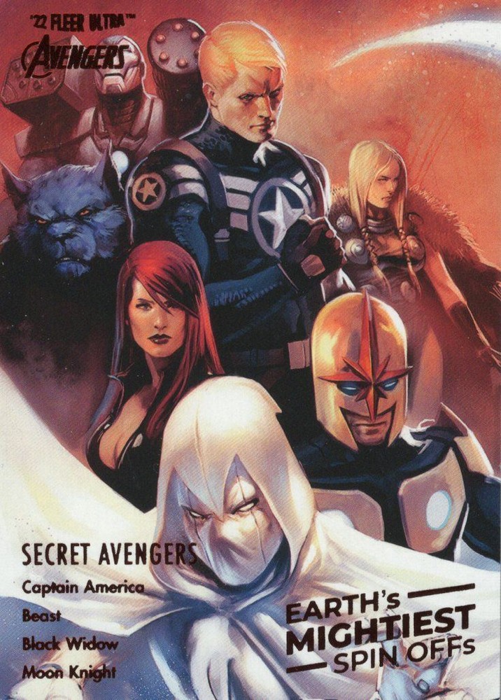Marvel Fleer Ultra Avengers 2022 Burgandy [141] Earths Mightiest Spinoffs SO-3